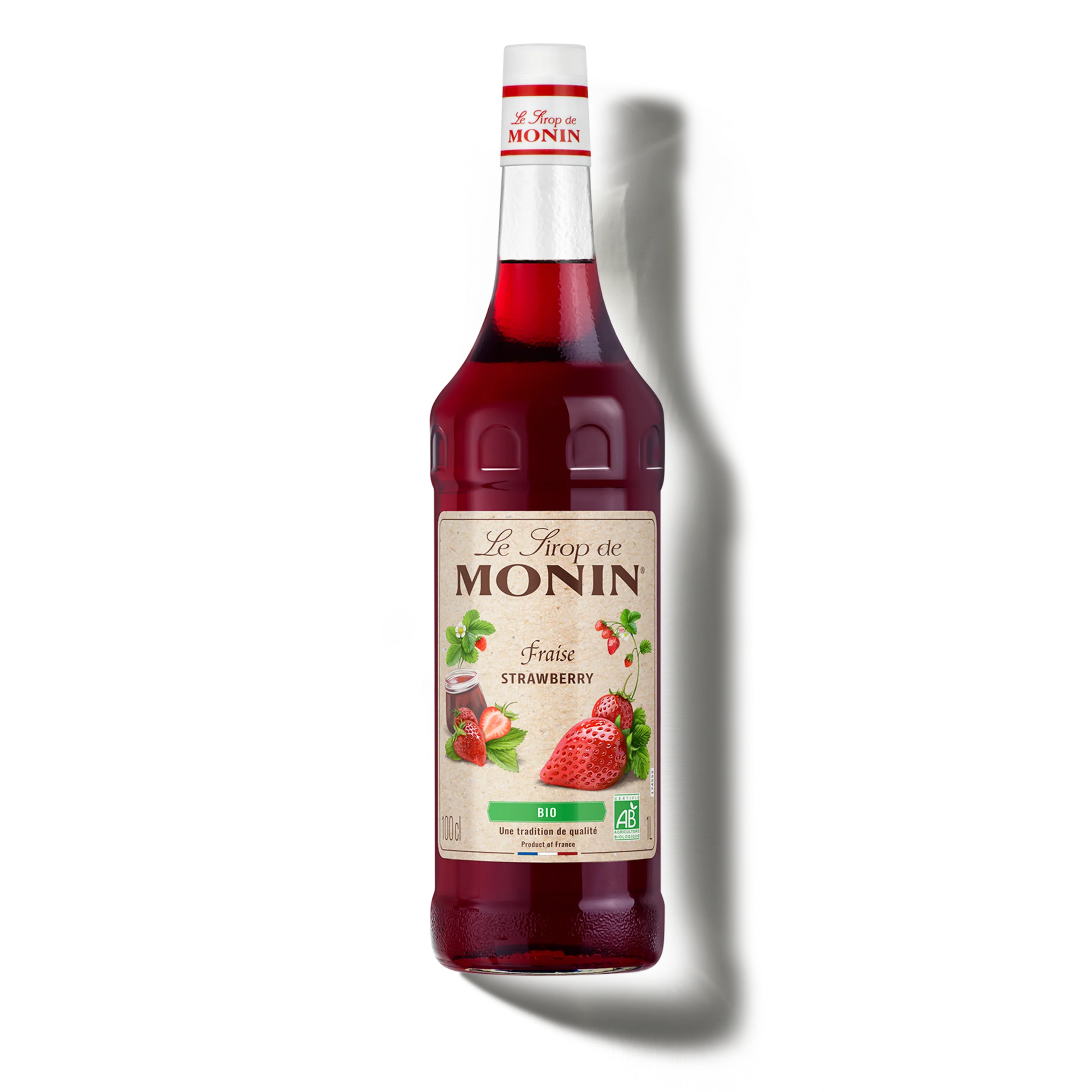 Le Sirop de MONIN Fraise Bio